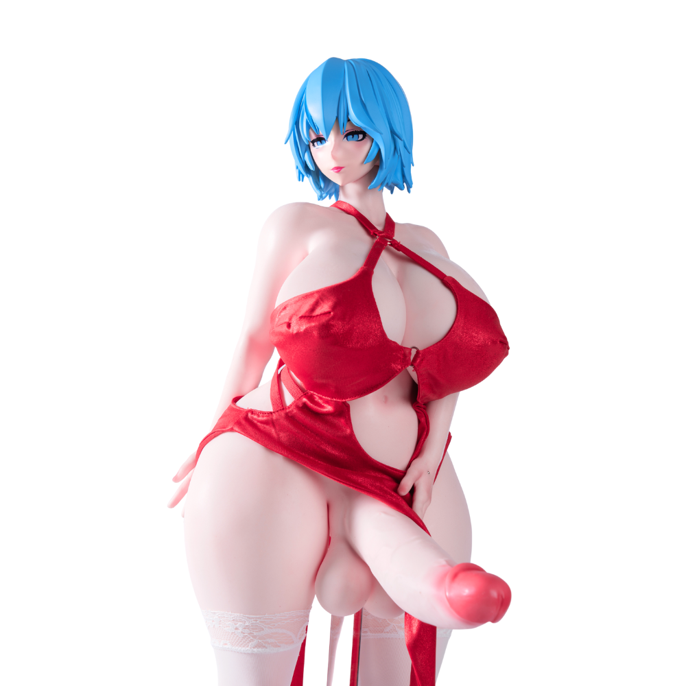 Image of Mini Sex Doll Clothes Red Gown Sexy Dress (For #2,5,7,8 Body)